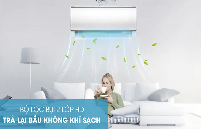 Bộ lọc bụi HD lọc sạch bụi bẩn, bảo vệ sức khỏe hô hấp cho cả gia đình